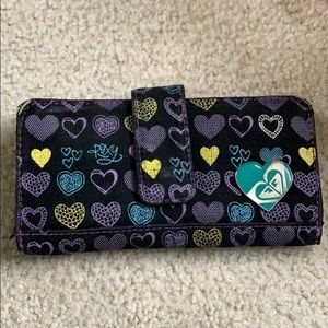 Roxy Wallet with Hearts